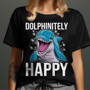 Dolphin T-Shirt, Cute Dolphin Shirt, Ocean Animal Shirt, Sea Life Shirt, Dolphin Lover Gift, Sea Animals Shirt, Whimsical Dolphin Shirt