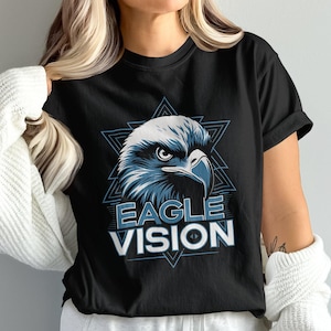 Eagle T Shirt, Geometric Design, Bald Eagle Tee, Cool Bird Graphic, Bird Lover Gift, Patriotic Shirt, Animal T Shirt, Nature Tee, Wildlife