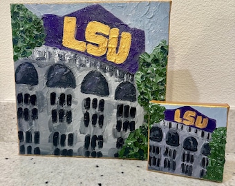 LSU Tiger Stadium Canvas | Dorm Decor | Gameday