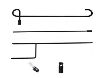 Powder-Coated Garden Flag Holder: Outdoor 12x18 Flag Display