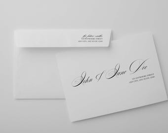 May include: A white envelope with a return address label that reads "the future smith (2) ANYWHERE STREET ANY CITY, ANY STATE 12545". The envelope is addressed to "John & Jane Doe 121 ANYWHERE STREET ANY CITY, ANY STATE 12345".