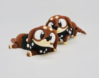 3D Printed Articulating Sausage Dog: Flexi Sensory Puppy