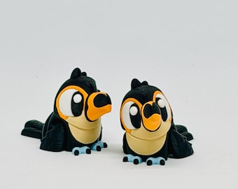 3D Printed Toucan: Articulating Sensory Figurine | Flexi Toucan