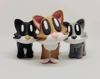 3D Printed Articulated Cat: Flexible Fidget