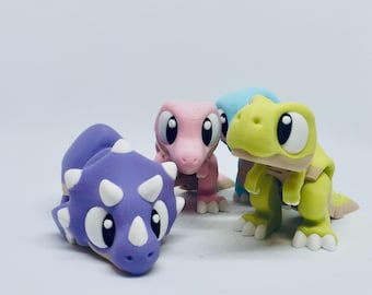 3D Printed Articulated Dinosaur Fidget