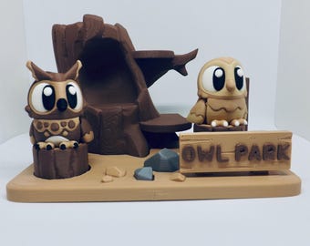 3D Articulating Owl | Eco-Friendly PLA Plastic | Flexi Design