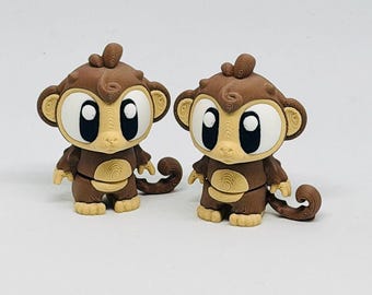 3D Printed Articulated Monkey | Sensory Flexi Fidget Monkey