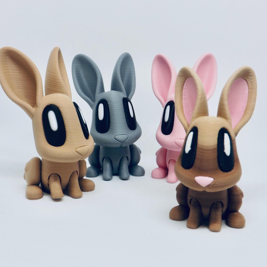 Sticky Rabbit Fidget Toy 3D Printed Articulating Rabbit Fidget Toy - Etsy