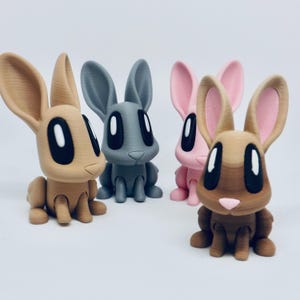 Cute Rabbit | 3D Rabbit Toy | Articulating sensory Rabbit | Articulated fidget toy