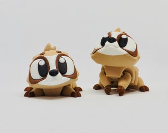 3D Printed Articulated Sloth Fidget Pet: Eco-Friendly PLA Bioplastic