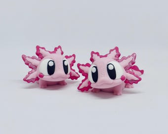 3D Printed Articulated Axolotyl Fidget Pet: Eco-Friendly PLA