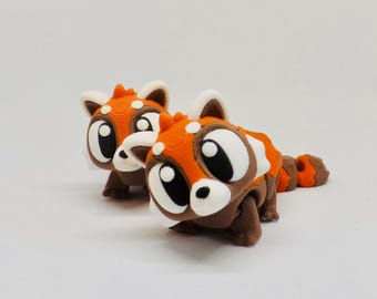 3D Printed Red Panda: Articulating Sensory Figurine