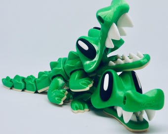 Articulated 3D Crocodile: Flexible Sensory Fidget