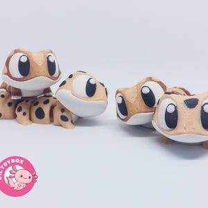 Cute Gecko | Articulated 3D Gecko Toy | Flexible articulating sensory gecko | Articulated fidget toy
