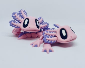 Articulated 3D Axolotl: Flexible Fidget Figurine