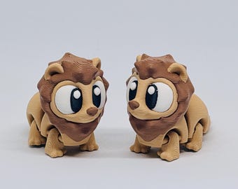 3D Printed Articulated Lion | Sensory Flexi Fidget Lion
