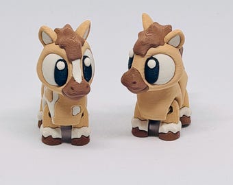 3D Printed Articulated Horse Toy | PLA Fidget Animal (4.5 cm)