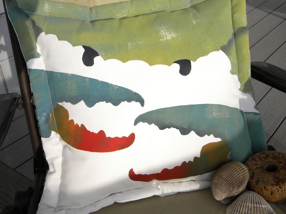 Outdoor pillow SHE CRAB 20 Revenge of the Blue Crab girl Etsy