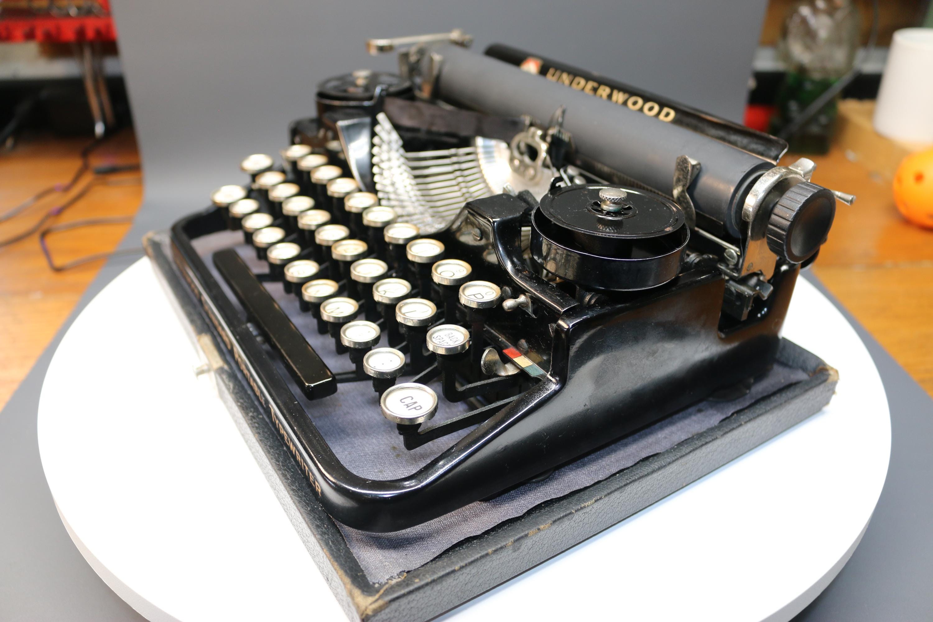 Antique Underwood Typewriter With Case - Etsy