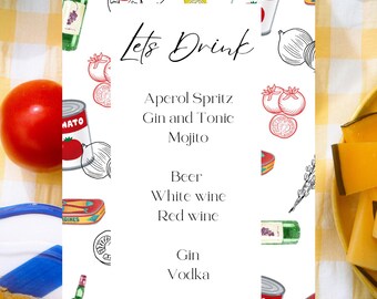 Cardápio de Bebidas Mercato