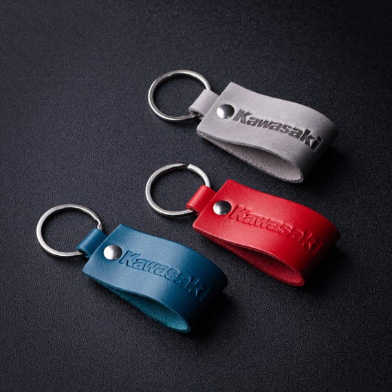 Leather Keyring Suitable for Kawasaki | Motorcycle Crazy