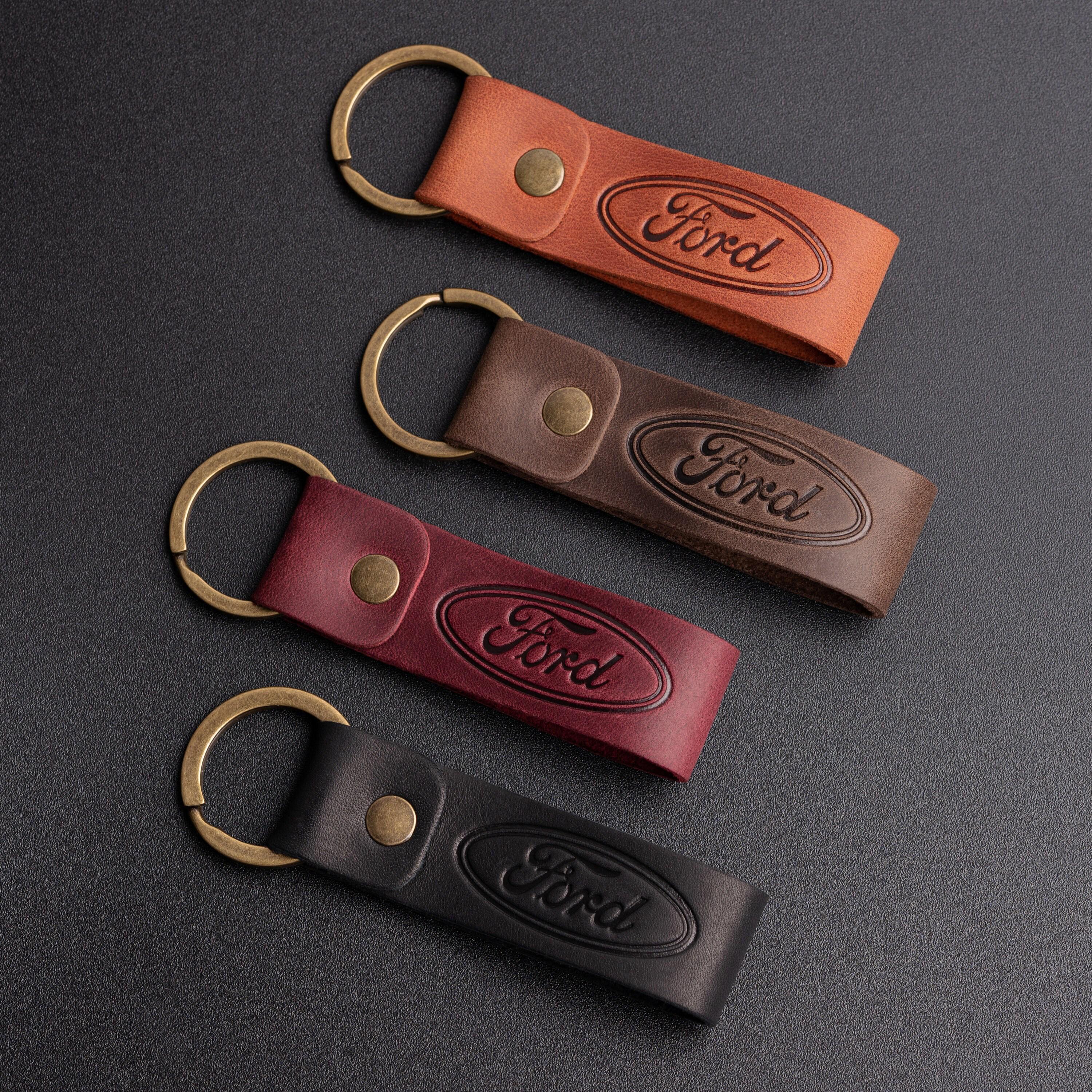 Leather Keyring Suitable for Ford Exclusive Crazy Horse High