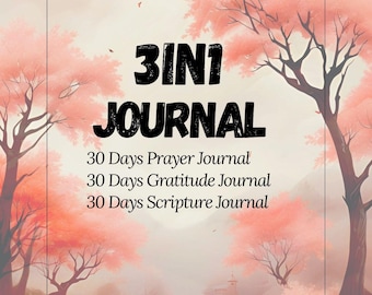 3in1 Journal | Prayer| Gratitude | Scripture