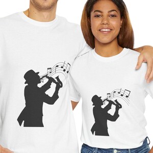 Jazz Musician Unisex Quality  Cotton Tee, Music Lover Gift, Musician Shirt, Jazz Festival Attire, Artistic  Apparel