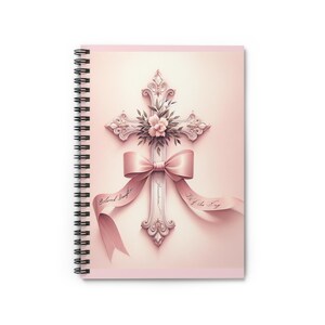 Inspirational Spiral Notebook - Ruled Lines, Perfect for Journaling, Notes, Gifts, Bible Study, Easter