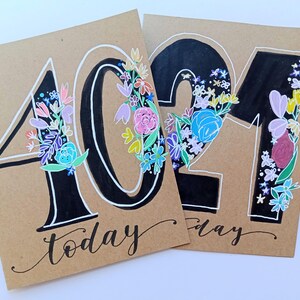 Happy Birthday Card Number Handmade Customisable Card You're Turning
