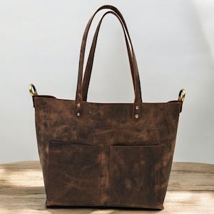 Tote bag,Personalized Bag,Leather Laptop Bag,Leather Tote Women,Laptop Tote,Large leather tote,Brown leather tote Bag,Leather Tote for Work