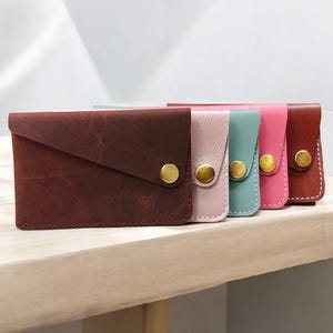 Tarjetero de cuero, tarjetero personalizado, regalo para hombre, tarjetero de cuero, tarjetero de visita, tarjetero de cuero.