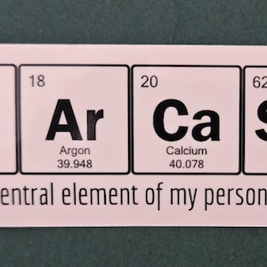 Élément de personnalité scientifique : sarcasme