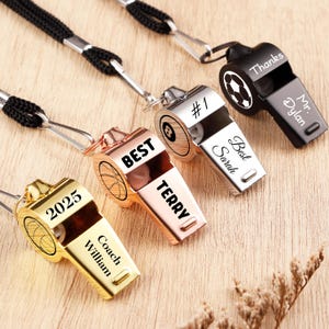 Custom Engraved Whistle,Football Coach Gift,Team Coach Whistle,Engraved Soccer Football Basketball Teacher Appreciation,Anniversary Gifts