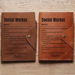 Social Worker Personalized Journal, Social Worker Portfolio, Social Worker Gift, Gift For Social Worker, Social Worker Appreciation Gift
