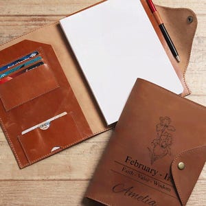 Personalized Refillable Portfolio, Custom Portfolio, Custom Leather Portfolio, Personalized Portfolio, Business Gift, Phd Gift