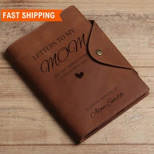 Diario conmemorativo "Cartas a mi mamá", pérdida de una mamá, regalo de condolencias para una madre, diario de duelo por una mamá en el cielo, regalo de pérdida de una madre