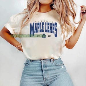 Toronto Maple Leafs Sweatshirt Rundhalsausschnitt, Vintage Maple Leafs Shirt, Toronto Hockey Fan Shirt, Hockey T-Shirt, Maple Leafs Sweatshirt.