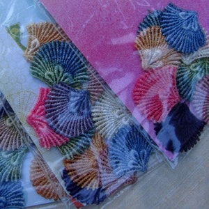 Peacock Fan Lace Hand Dyed Venise Applique Embellishment Pack Kit image 3