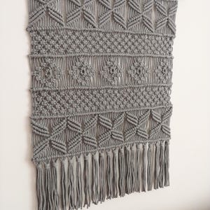 FreeExpressShipping! GRAY ONE 69 cm x 92 cm macrame, boho style modern decor wall decoration wedding living room decoration bedroom macrame
