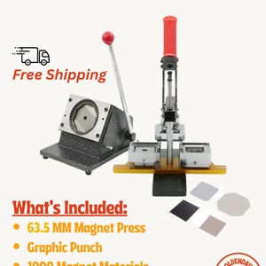 Kit para fabricar imanes: 6,35 x 6,35 cm, 1000 imanes