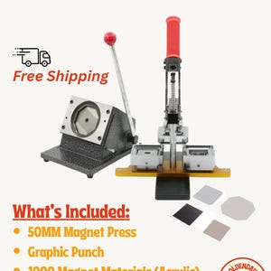 Kit para fabricar imanes: 5 x 5 cm, 1000 imanes