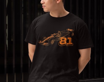 Piastri #81 Inspired Motorsport Tee: Cotton Motorsport Fan Shirt