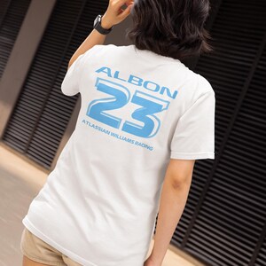 Alex Albon Inspired #23 F1 T-Shirt: Williams Racing Fan Apparel