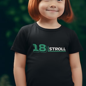 Youth Lance Stroll F1 Inspired Fan T-shirt, Kids Racing Graphic Tee, Aston Martin Inspired F1 Merch, Formula One Race Day T-shirt