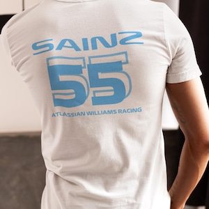 Carlos Sainz Inspired F1 Racing Tee: Williams Fan Motorsport Shirt