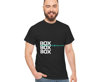 Motorsport Tee, "Box", Radio Message Cotton F1 Shirt