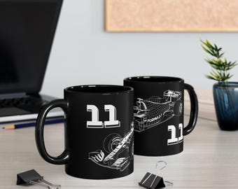 Pérez Fan F1 Mug, Ceramic Race Car #11 Cup (11oz, 15oz)