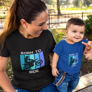 Infant Tee, Dirtbike &quot;Born to Ride&quot; Graphic T-Shirt, Infant Motocross Shirt, Cute Dirt bike Tee, Baby Biker, Supercross Baby Clothes