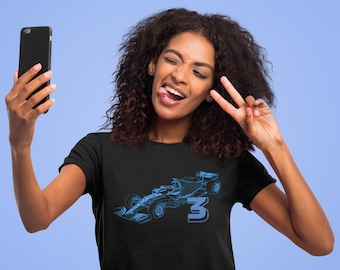 Red Bull #3 Inspired Motorsport Tee: Cotton Motorsport Fan Shirt
